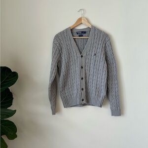 VTG 90s Ralph Lauren Cable Knit Cardigan Sweater Grandpacore The “It” Cardigan